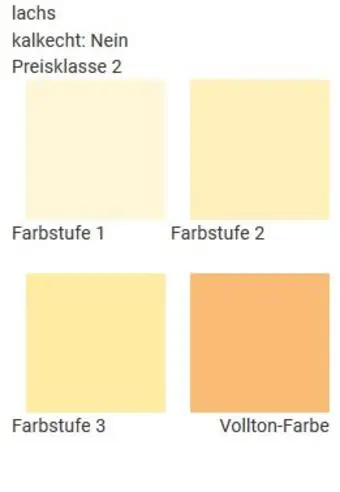 Wandfarben in  Farbton lachs